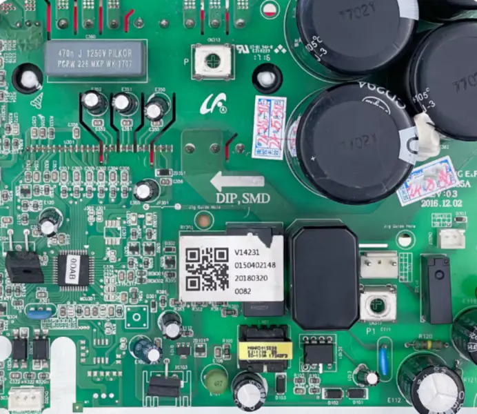 Placa de control a unității exterioare de aer condiționat Haier 0150402148