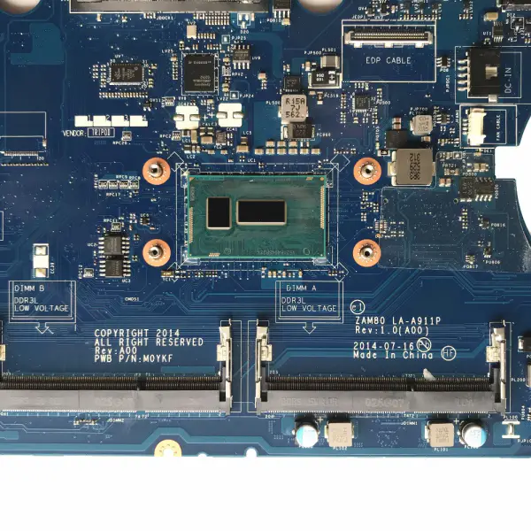 Placă de bază Dell Latitude E5550 ZAM80 LA-A911P Rev:1.0 I7-5600U