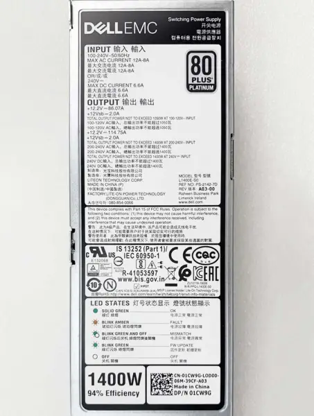 Emc 078-000-080 078-000-111-00 078-000-111 Sg9001 2200w sursă de alimentare în standby