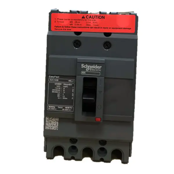 Întrerupător 3 poli cu carcasă turnată Easypact EZC100B 3P60A