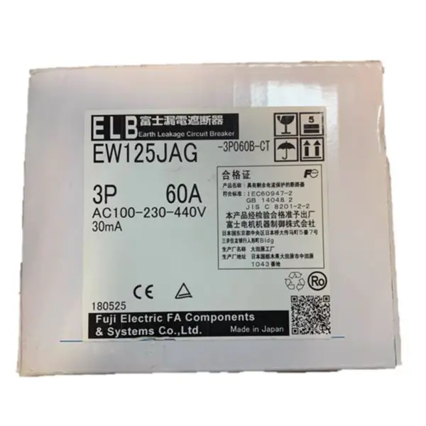 Fuji Întrerupător EW125JAG 3P 60A 15~125A