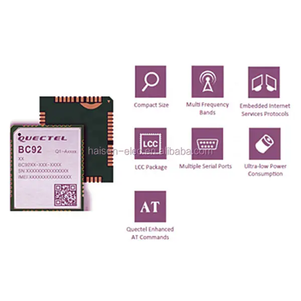 Quectel Modul Dual-mode NB-IoT/GSM/GPRS BC92 Modul LTE LPWA BC92