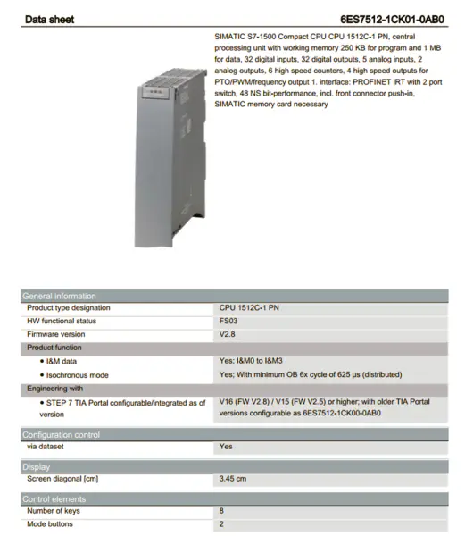 Siemens PLC pin 6ES7 231-0HC22-0AX0 6ES72310HC220AX0