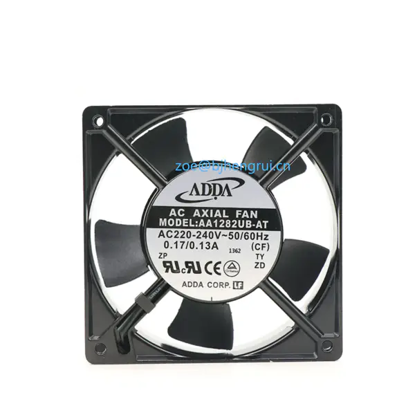 ADDA AA1282UB-AT Seria AA 2700 RPM 120 x 120 x 38 mm 111,9 CFM 220-240 V Ventilator AC cu rulmenți cu bile