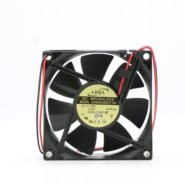 ADDA Fan AD08024XB257104 Ventilator axial 24V 0.23A 80*80*25MM 2 fire Ventilator de răcire CPU