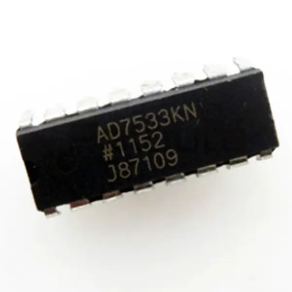 Analog la digital convertor IC cip AD7533 AD7533KNZ AD7533JNZ AD7533LN IC DAC 10BIT A-OUT 16DIP