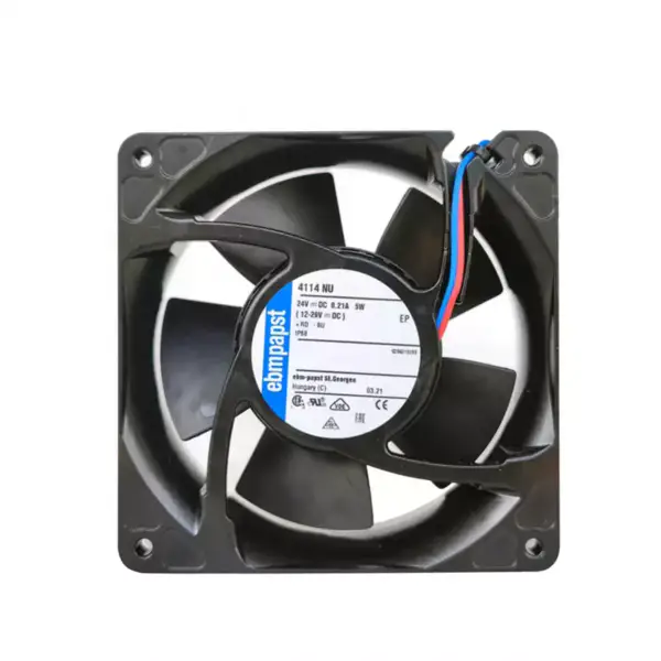 Original Ebmpapst 4114NU 119x119x38mm 24VDC 106.0CFM 5.6W 3200RPM Rulment cu bile IP68 Ventilator axial de răcire