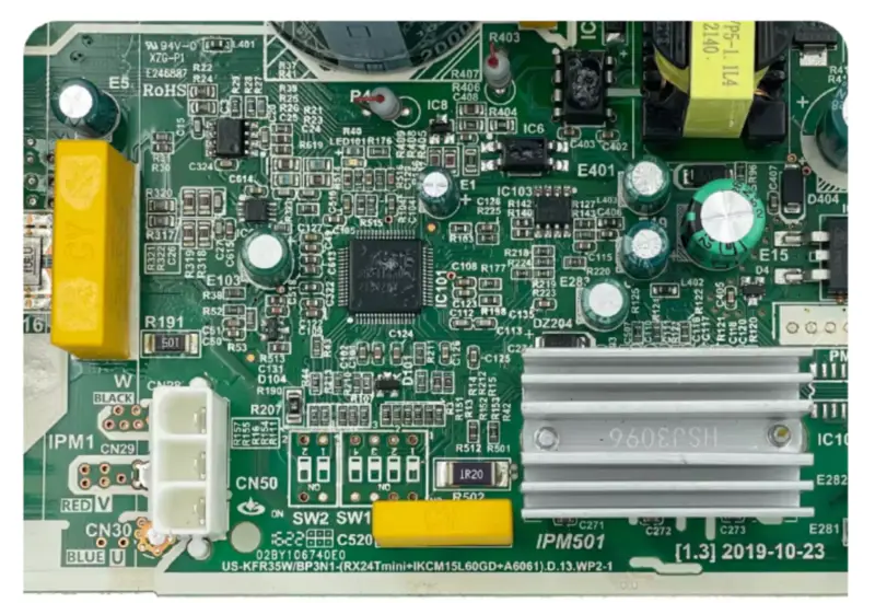 US-KFR-35W/BP3N1-(RX24Tmini+IKCM15L60GD+A6061).D.13.WP2-1 PCB 17122000047115 Placa de control a aparatului de aer condiționat Midea