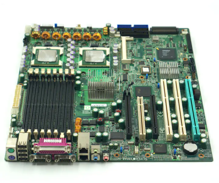 Placă de lucru SUPER SUPER X6DA8-G2 REV 3.00 cu soclu dual xeon 604 și interfață raid scsi 68 pin placă de bază industrială