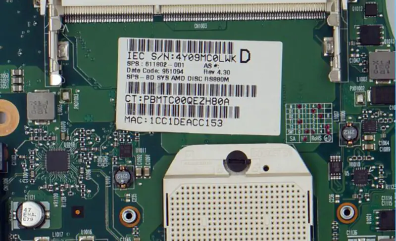 HP 611802-001 325 425 625 Placă de bază