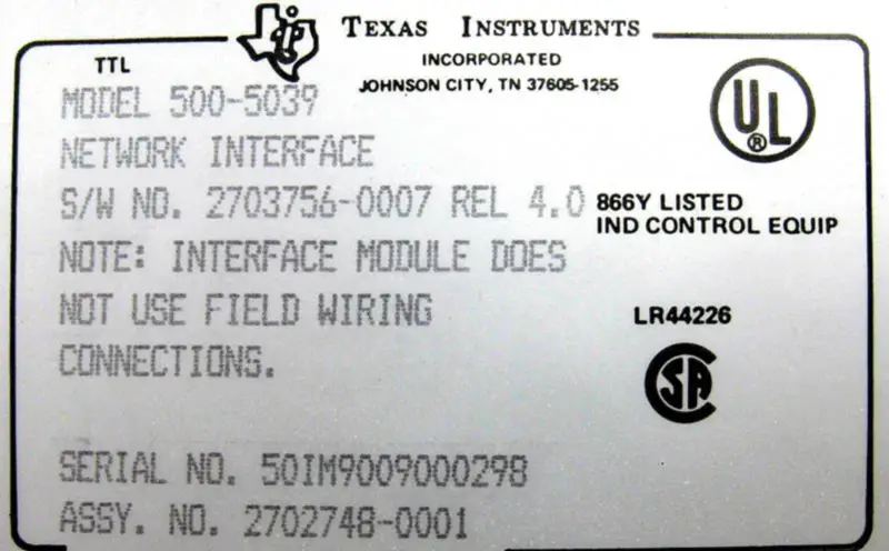 INSTRUMENTE TEXAS 500-5039