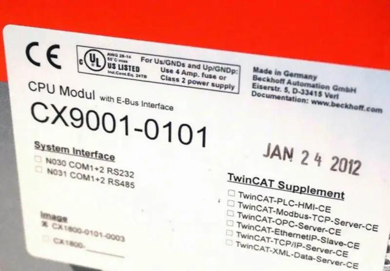 BECKHOFF CX9001-0101 Modul CPU