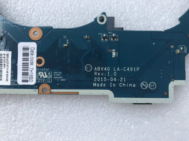 HP 818131-001 818131-501 818131-601 LA-C491P i5-5200U Placă de bază