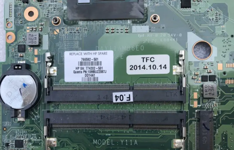 HP 766592-501 766592-601 766592-001 DAY11AMB6E0 cu placă de bază i7-4510U