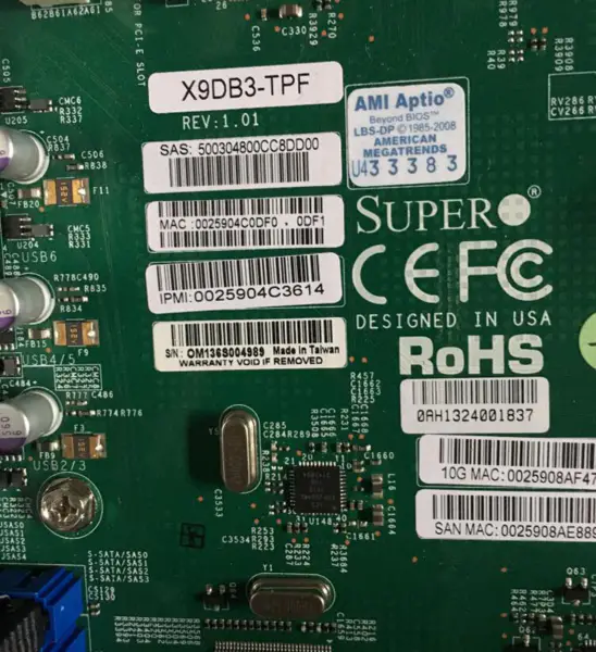 SuperMicro X9DB3-TPF Placă de bază pentru server LGA1356 E5-2400V2