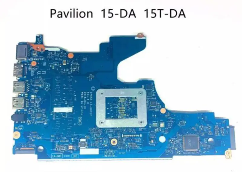 HP 15-DA 15-DA0076nr L20373-601/ L49974-601 EPK50 LA-G07EP cu placă de bază pentru laptop SR3LD I3-7020U DDR4