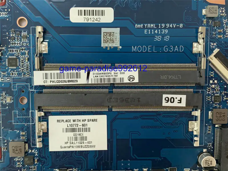 Placa de bază HP L10772-601