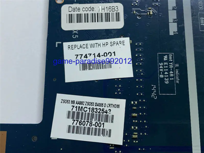 Placa de bază HP 774714-001