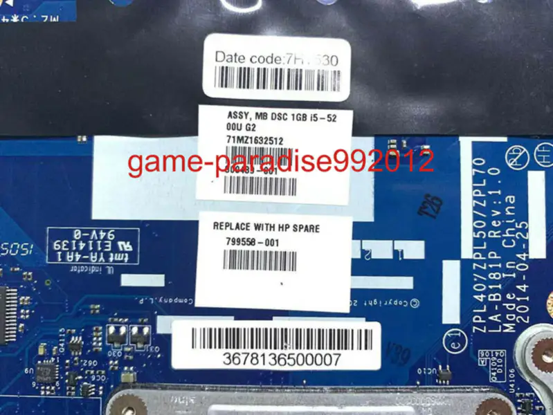 Placa de bază HP 799558-001