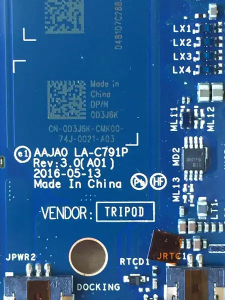 Placa de bază Dell LA-C791P