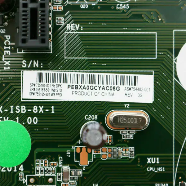 Placa de bază HP 754482-001 202 G2 FX-ISB-8X-1 H81
