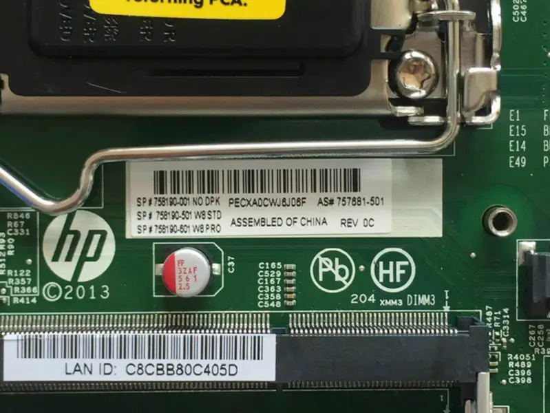 Placa de bază HP 757881-501