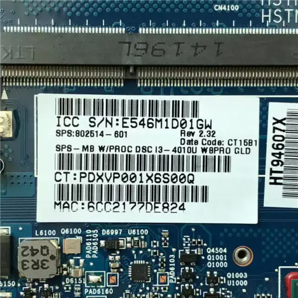 HP EliteBook 840 850 G1 6050A2559101-MB-A03 802514-601 Placă de bază