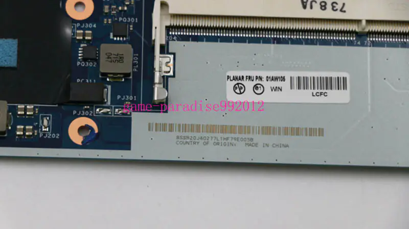 Placa de bază Lenovo 01AW105
