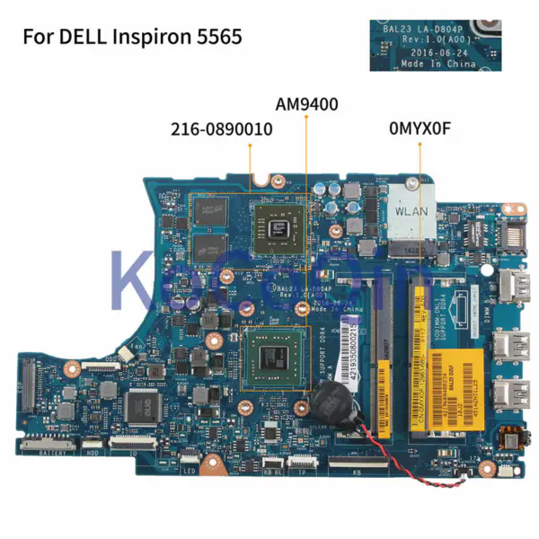 Placa de bază Dell 0MYX0F LA-D804P