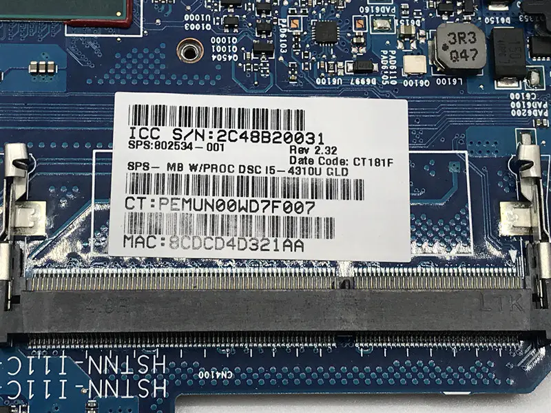 HP 836094-001 836094-501 836094-601 DAX1BDMB6F0 Placă de bază