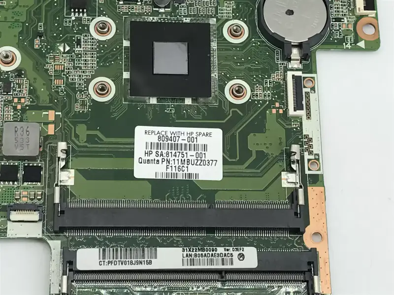 HP 809407-001 809407-501 DA0X22MB6D0 15-AB Placă de bază