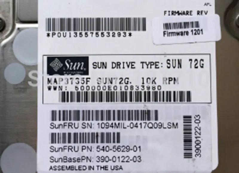 Sun 72G FC MAP3735FC 3900122-03 540-5629-01 pentru placa de bază industrială de stocare storedge 3510