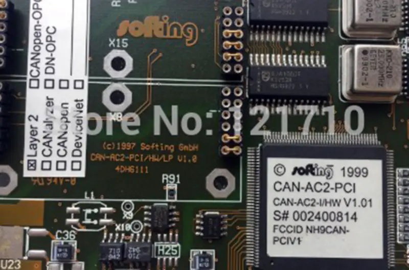 SOTING GMBH CAN-AC2-PCI/HW/LP V.10 4DH6111 CAN-AC2-I/HW V1.01 placă de bază industrială