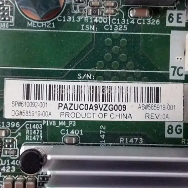 HP 610092-001 585919-001 placă de bază pentru server BL680C G7