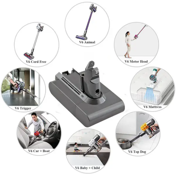 Baterie Dyson 3.0Ah V6 DC61 DC62 DC72 DC58 DC59 DC72 DC74 965874-02