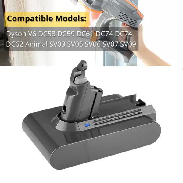 Dyson V6 DC62 DC58 DC59 SV09 SV07 SV03 Baterie
