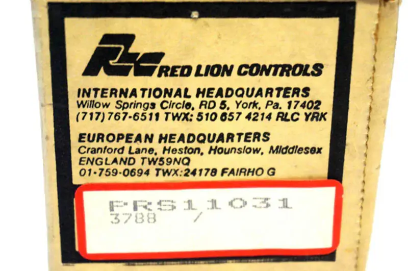 CONTROALE RED LION PRS11031