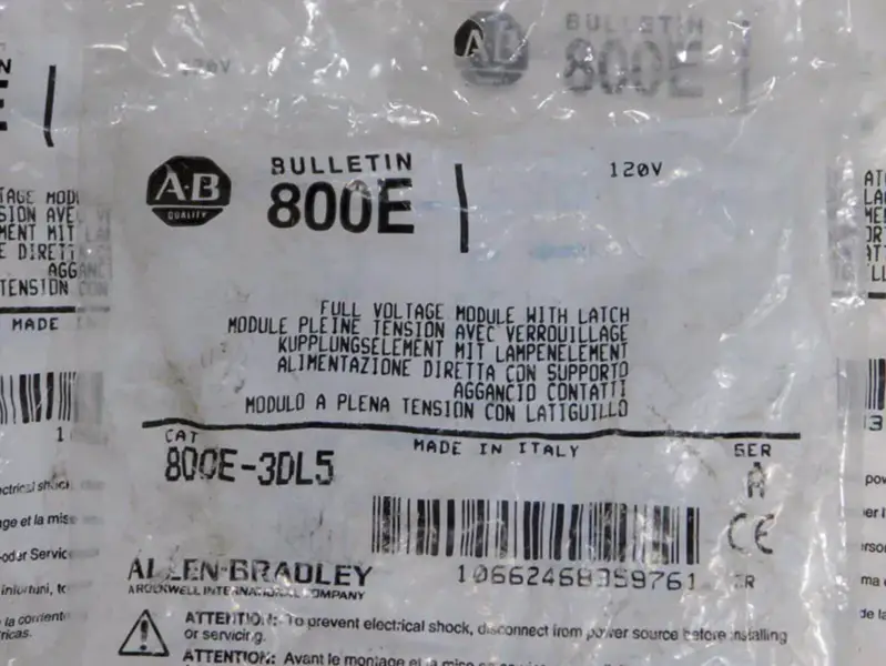 Modul de tensiune Allen-Bradley 800E3DL5