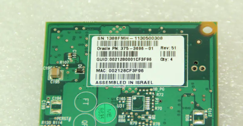 SUN 375-3696-01 X4242A 40GB 4xQDR Infiniband HCA Card placă de bază