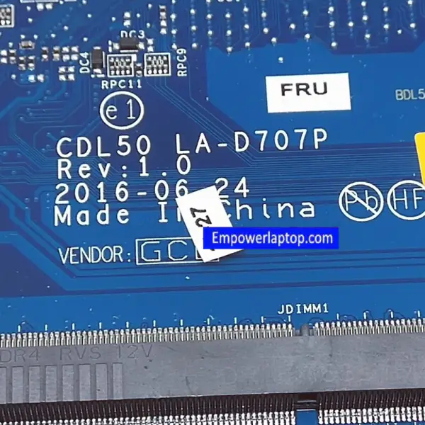 HP 17-G 829278-001 829278-601 DAX1BDMB6F0 I5-6200 CPU Placa de baza laptop
