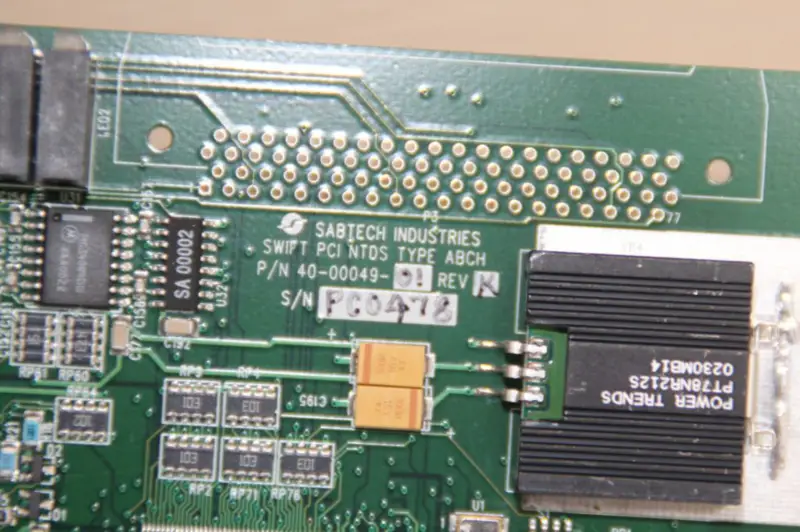 SABTECH INDUSTRIES SWIFT NTDS TYPE ABCH 40-00049-01 Card DAQ