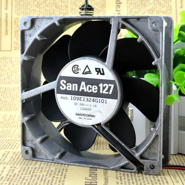 Sanyo 109E1324G101 Ventilator DC锛?4V 1.1A 3 fire 12.7CM