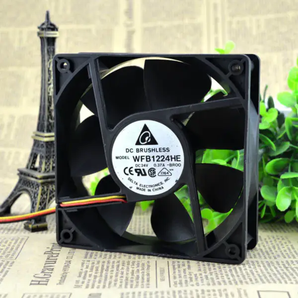 Delta wfb1224he-BROO 12038 Ventilator cu 3 fire 12CM 24V 0,50A