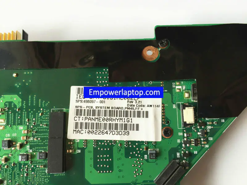 HP DV3000 DV3500 496097-001 PM45 9300M Placă de bază
