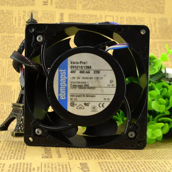 DV5218/12NA papst 48V 22W 0.46A 13CM 12738 Ventilator 12.7cm