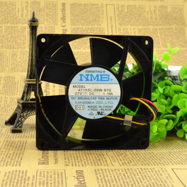 NMB 4715SL-09W-B76 27V 1.10A Ventilator NMB 12038