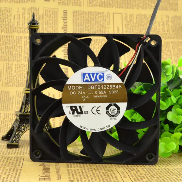 AVC DBTB1225B4S 12CM 12025 24V 0.55A ventilator cu 3 fire