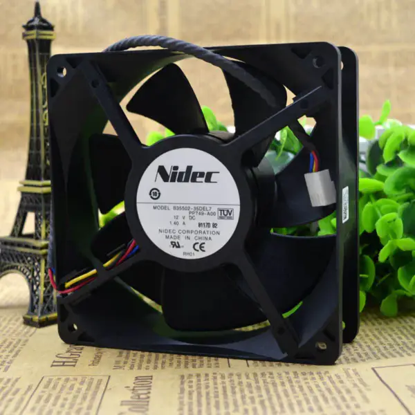 NIDEC 12038 12V 1.40A B35502-35DEL7 PP749-A00 ventilator