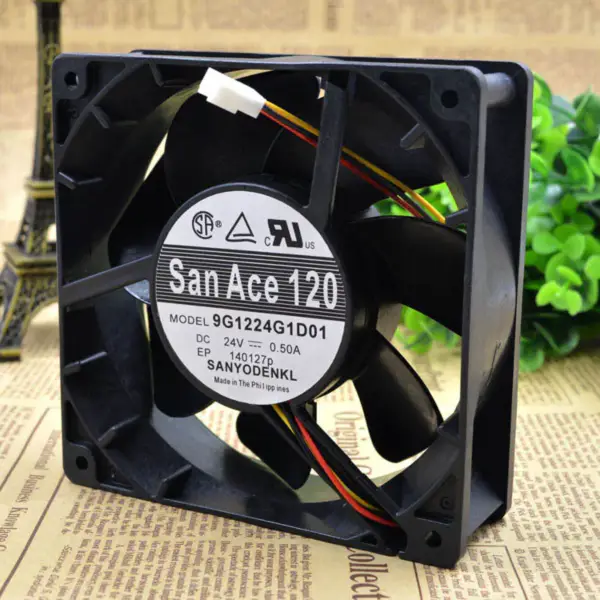 Sanyo 12038 24V 0.50A 9G1224G101 Ventilator 12cm