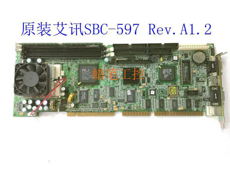 AXIOMTEK SBC-597 REV A1.2 placă de bază industrială cu CPU RAM și FAN